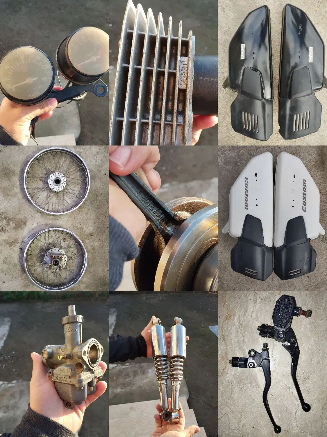 چرخ دیسکی میلنگ شاتون وسیلندر ۱۵۰درب بغل انژکتوری|قطعات یدکی و لوازم جانبی|تالش, هشتپر|دیوار