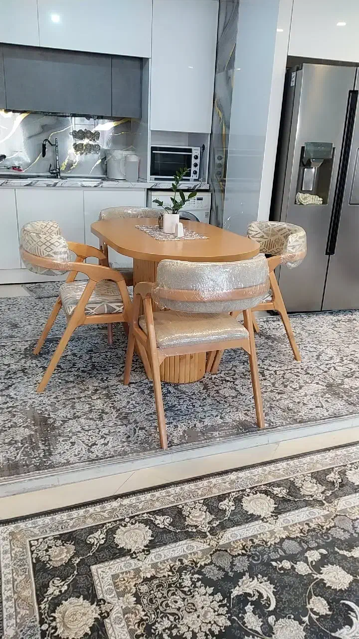 میز ناهار خوری 4نفره تمام راش|میز و صندلی غذاخوری|شهریار, شهرک وائین|دیوار