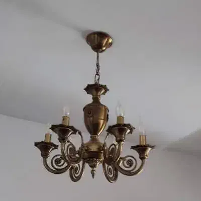 لوستر برنج ۵شعله .۶شعله.۲ شعله|لوستر و چراغ آویز|تهران, مسعودیه|دیوار