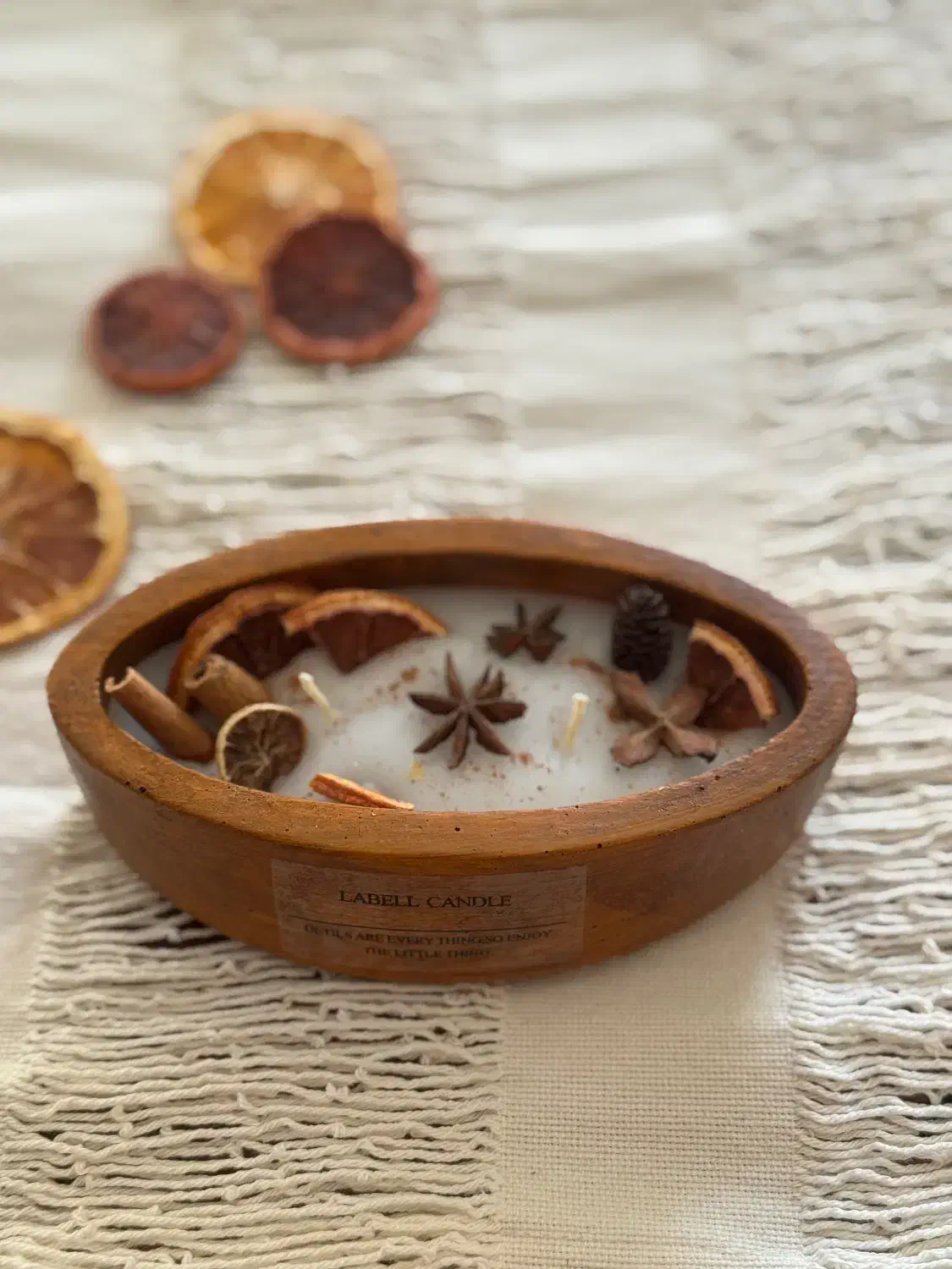 شمع پاییزی چوبی|صنایع دستی و سایر لوازم تزئینی|شیراز, قدوسی غربی|دیوار