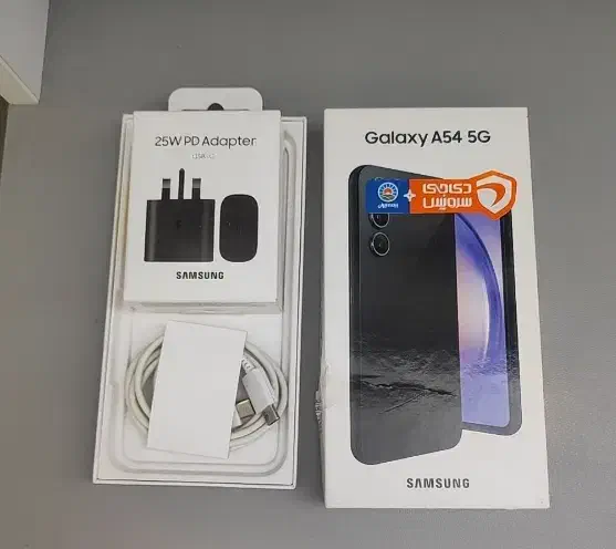 شارژر۲۵وات سامسونگ جعبه وکارتنa54کابل اصلی سامسونگ|لوازم جانبی موبایل و تبلت|تهران, شهرک کوهسار|دیوار