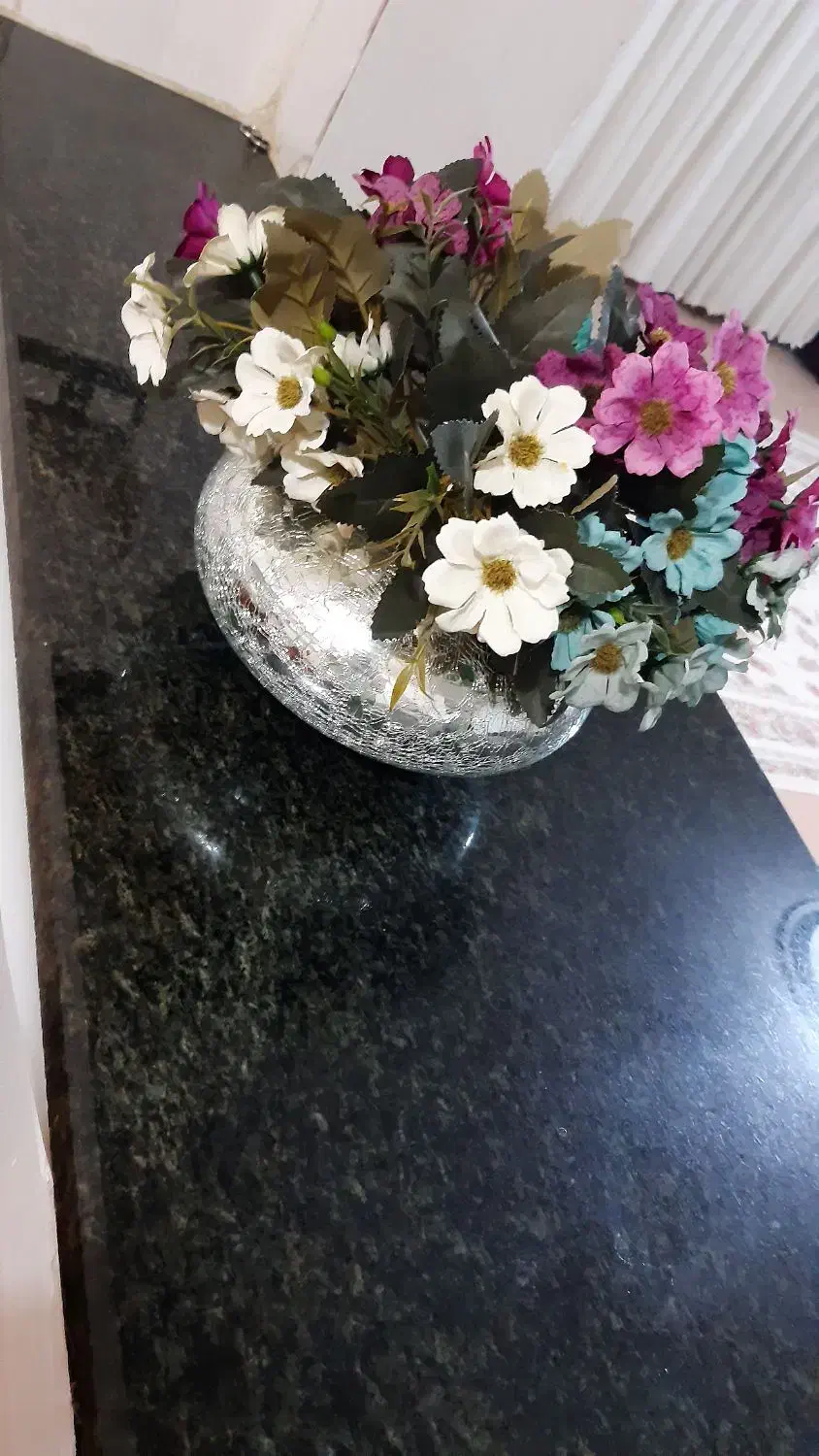 گل و گلدان آیینه ایی|گل مصنوعی|اسلام‌‌آباد غرب, |دیوار