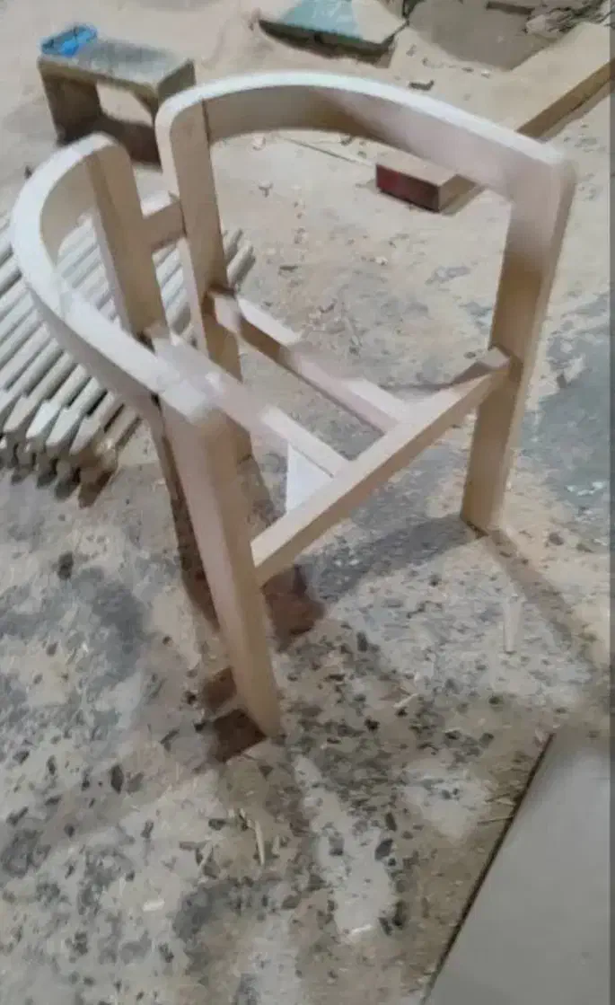 صندلی خام با چوب راش|میز و صندلی غذاخوری|بهارستان, |دیوار