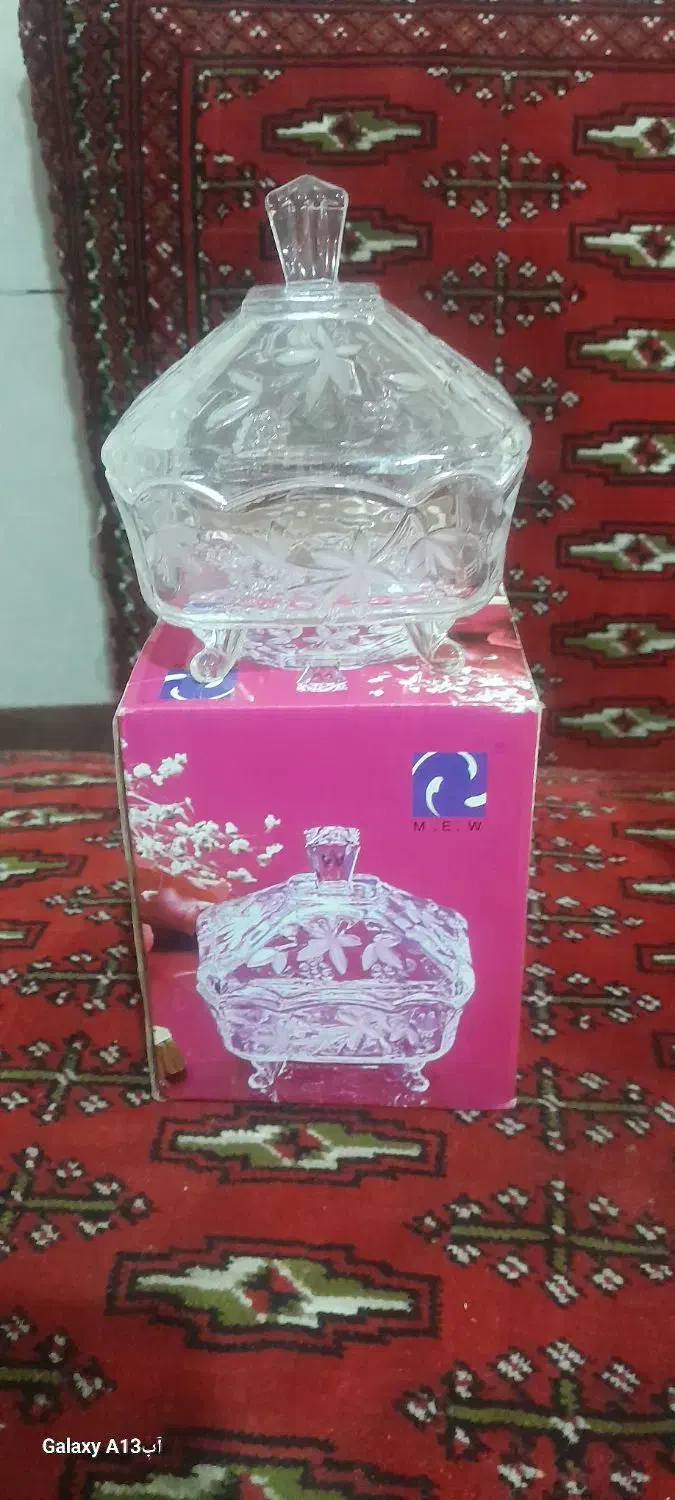دوعددقنددان کیرستالی زیبا|ظروف سرو و پذیرایی|قم, کیوانفر|دیوار