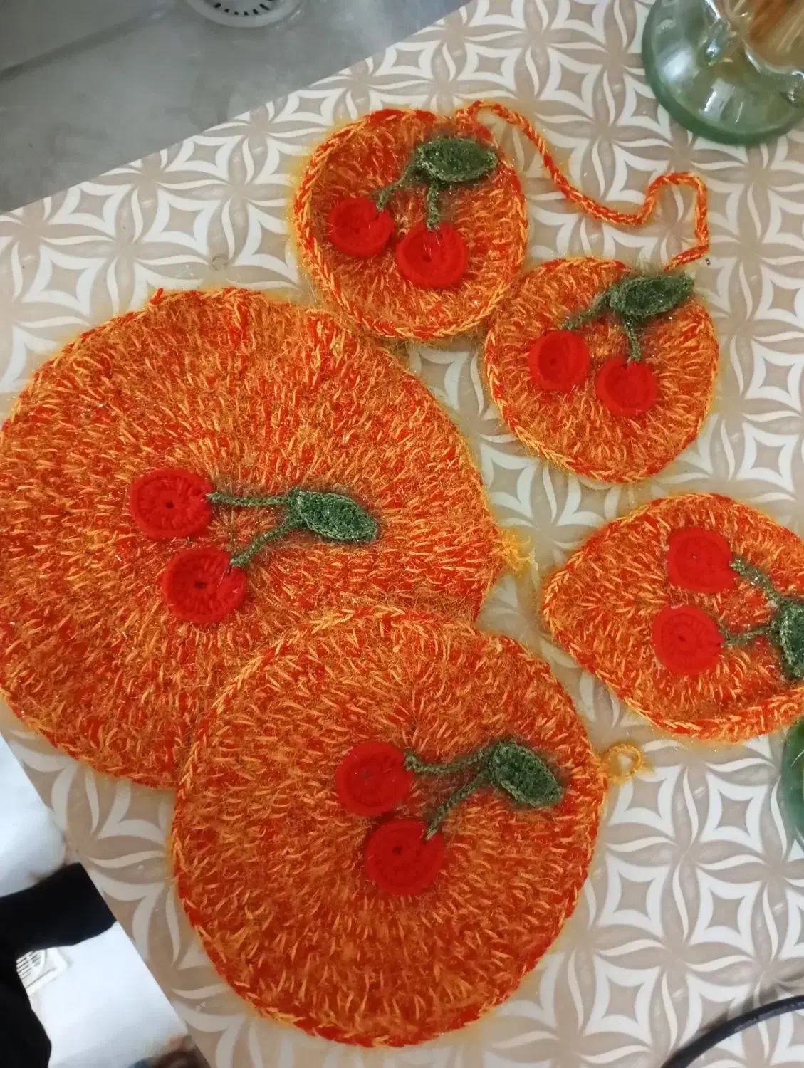 دم کنی و دستگیره|سفره، حوله، دستمال آشپزخانه|کاشان, یزد‌آباد|دیوار