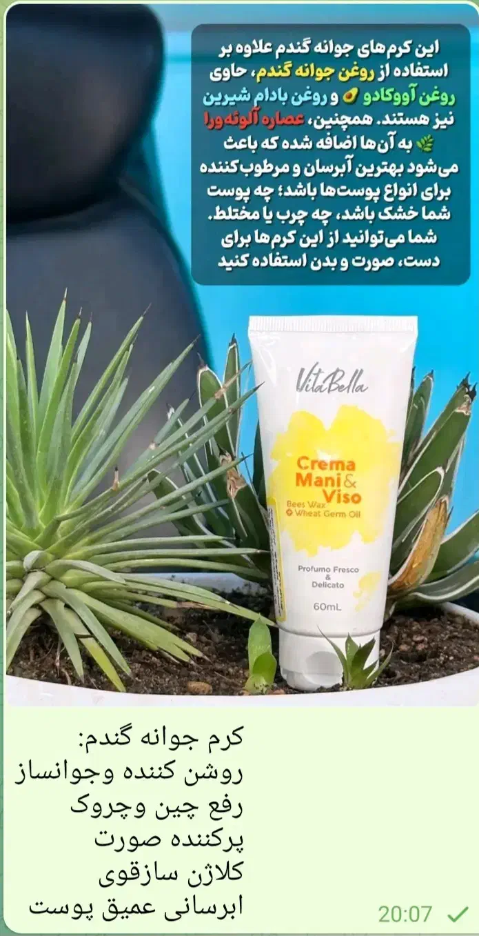 کرم جوانه گندم فروش به قیمت خرید به مناسبت یلدا|آرایشی، بهداشتی، درمانی|بردسیر, |دیوار