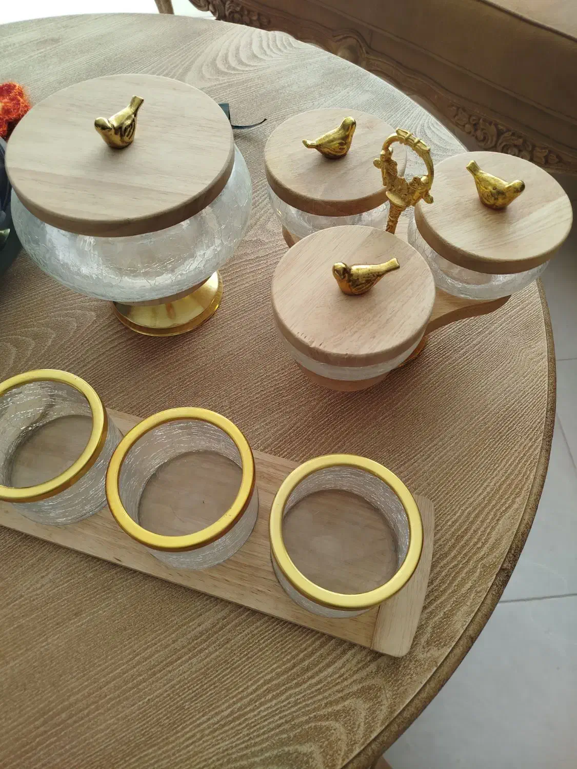 ظروف چوبی مدل ترک|ظروف سرو و پذیرایی|اصفهان, سروستان|دیوار