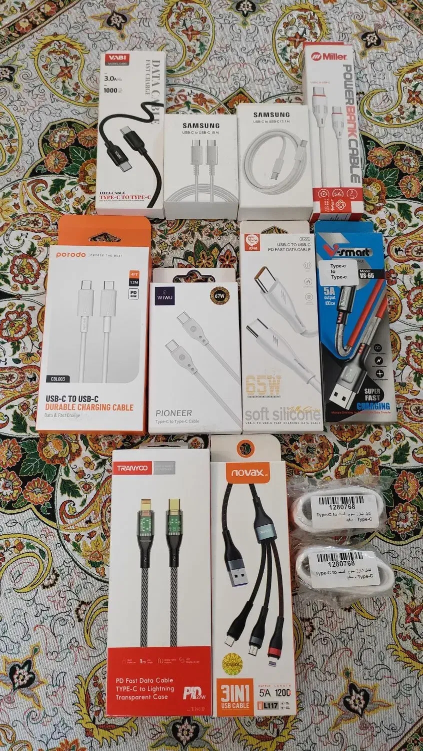 کابل شارژ آیفون و اندروید( لایتینگ تایپ سی میکرو )|لوازم جانبی موبایل و تبلت|قائمشهر, |دیوار