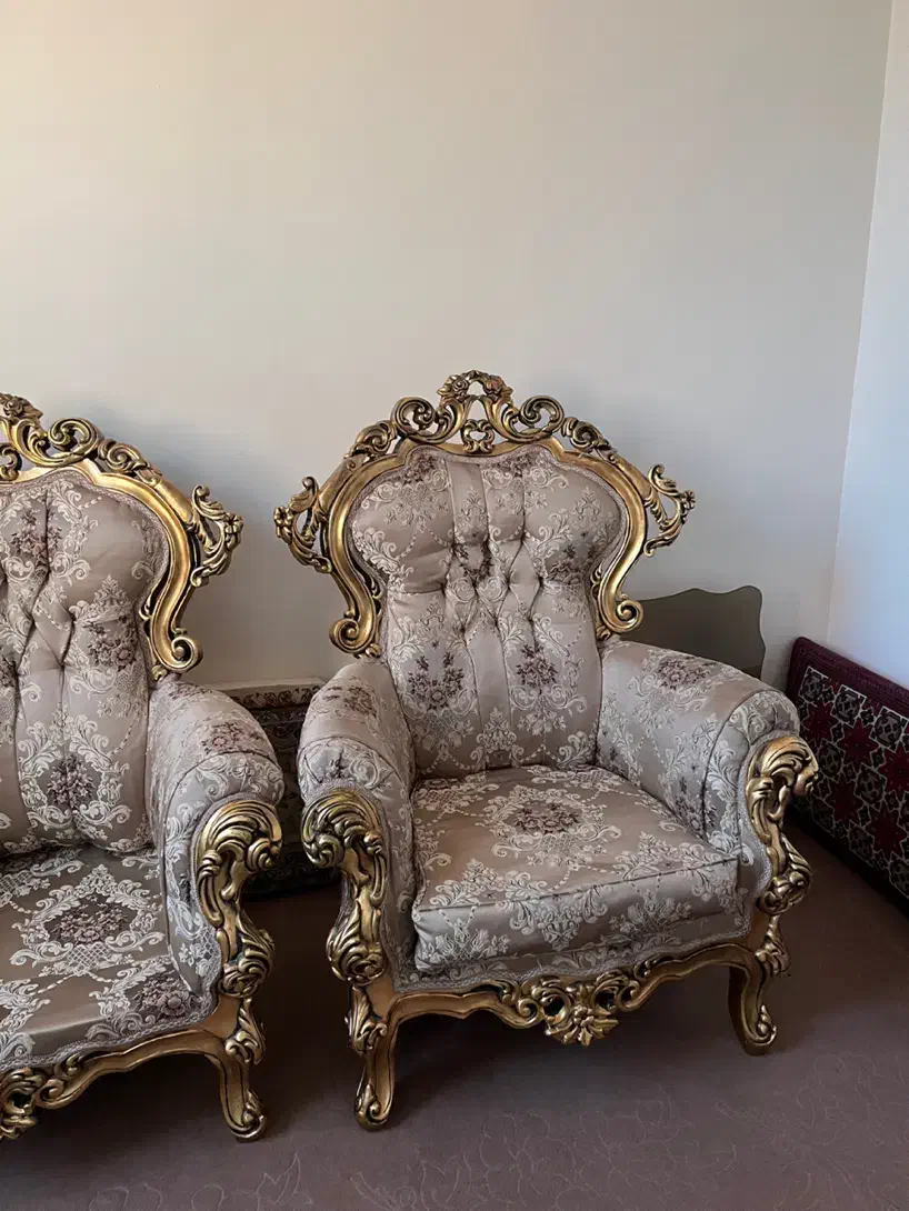 مبل استیل ۹نفره در حد سالم،،چوب راش|مبلمان خانگی و میز عسلی|محمدشهر, عباس آباد|دیوار