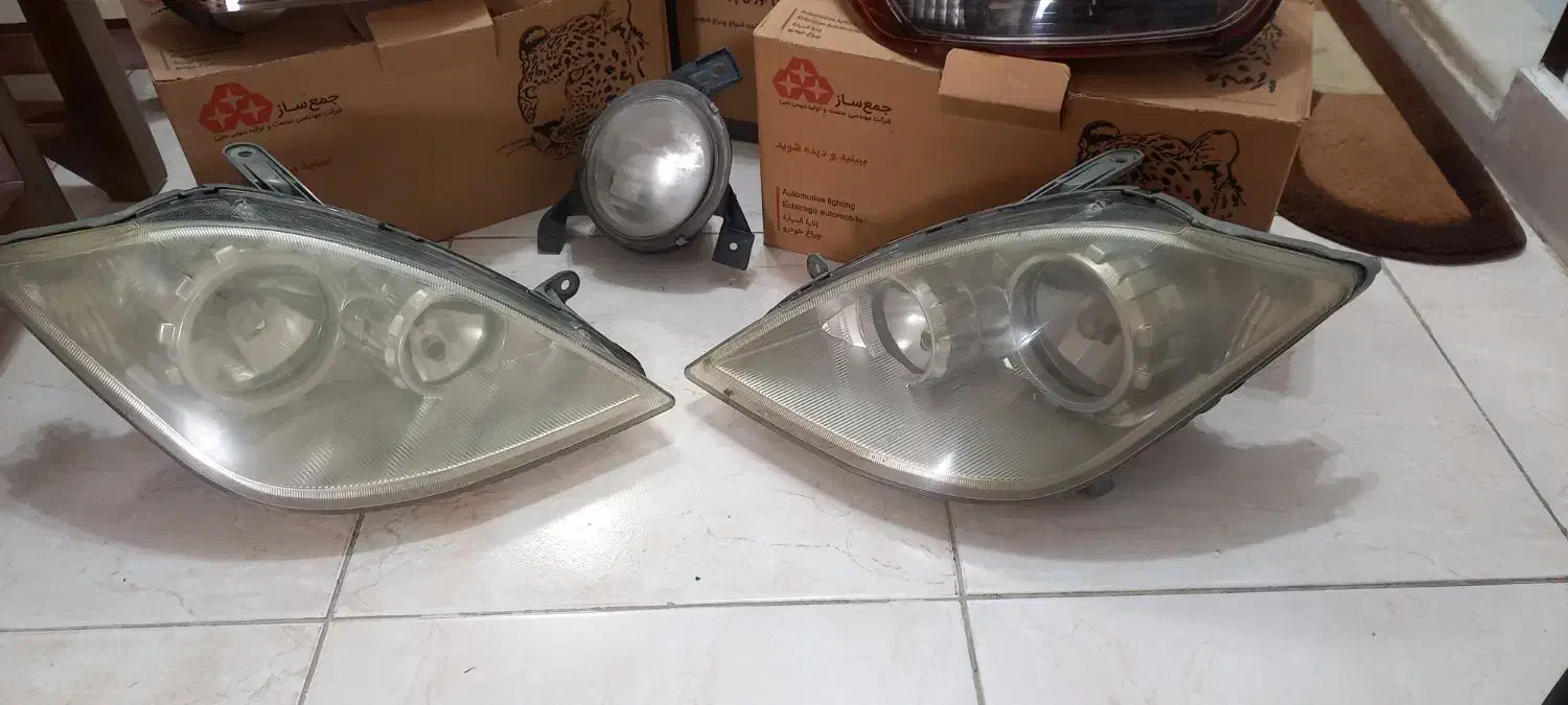 چراغ جلو وعقب تیبا۲ بهمراه یک عدد چراغ سپر|قطعات یدکی و لوازم جانبی|رشت, رودبارتان|دیوار