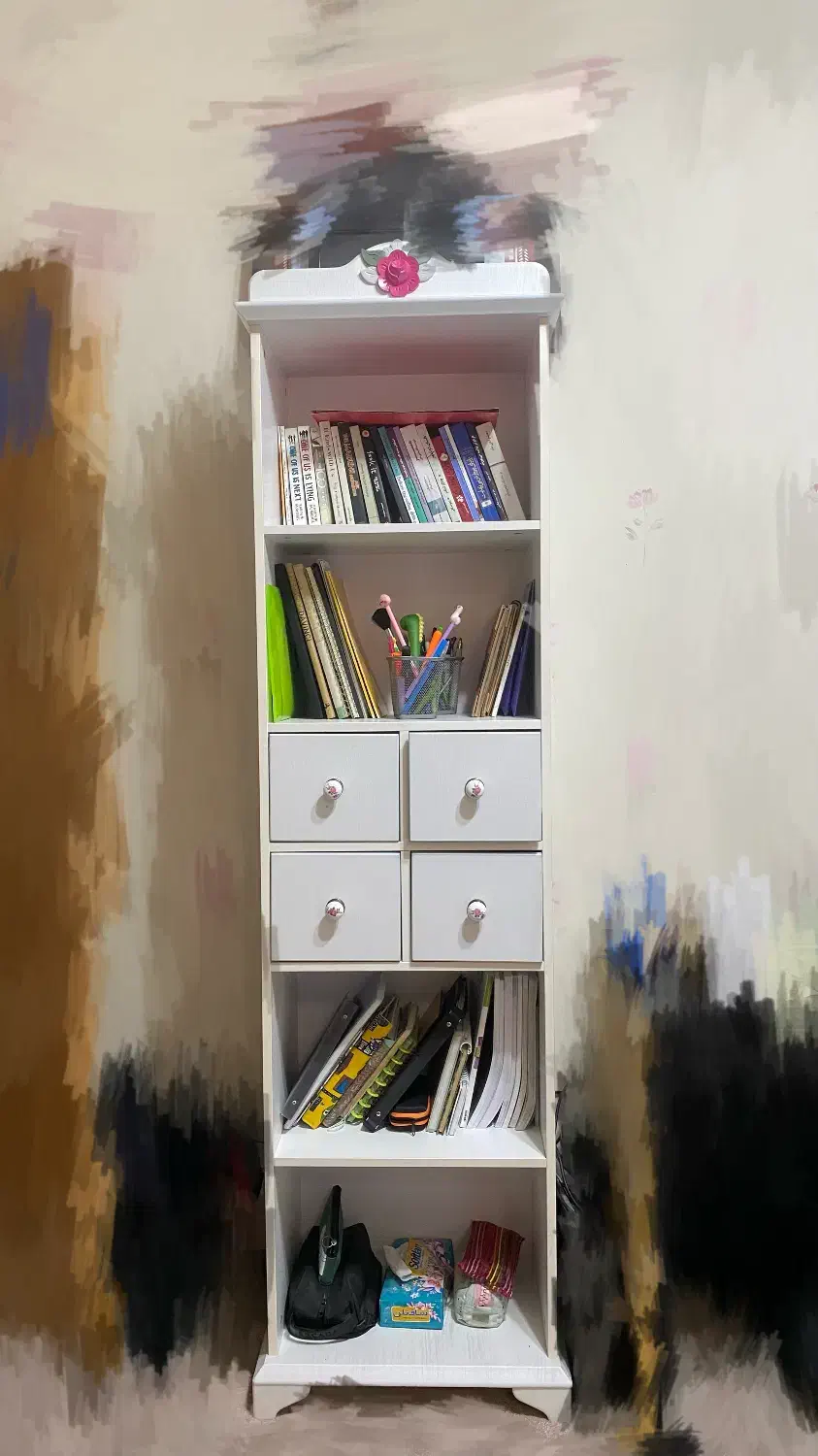 کتابخانه|کتابخانه، شلف، قفسه‌های دیواری|شیراز, تپه تلویزیون|دیوار