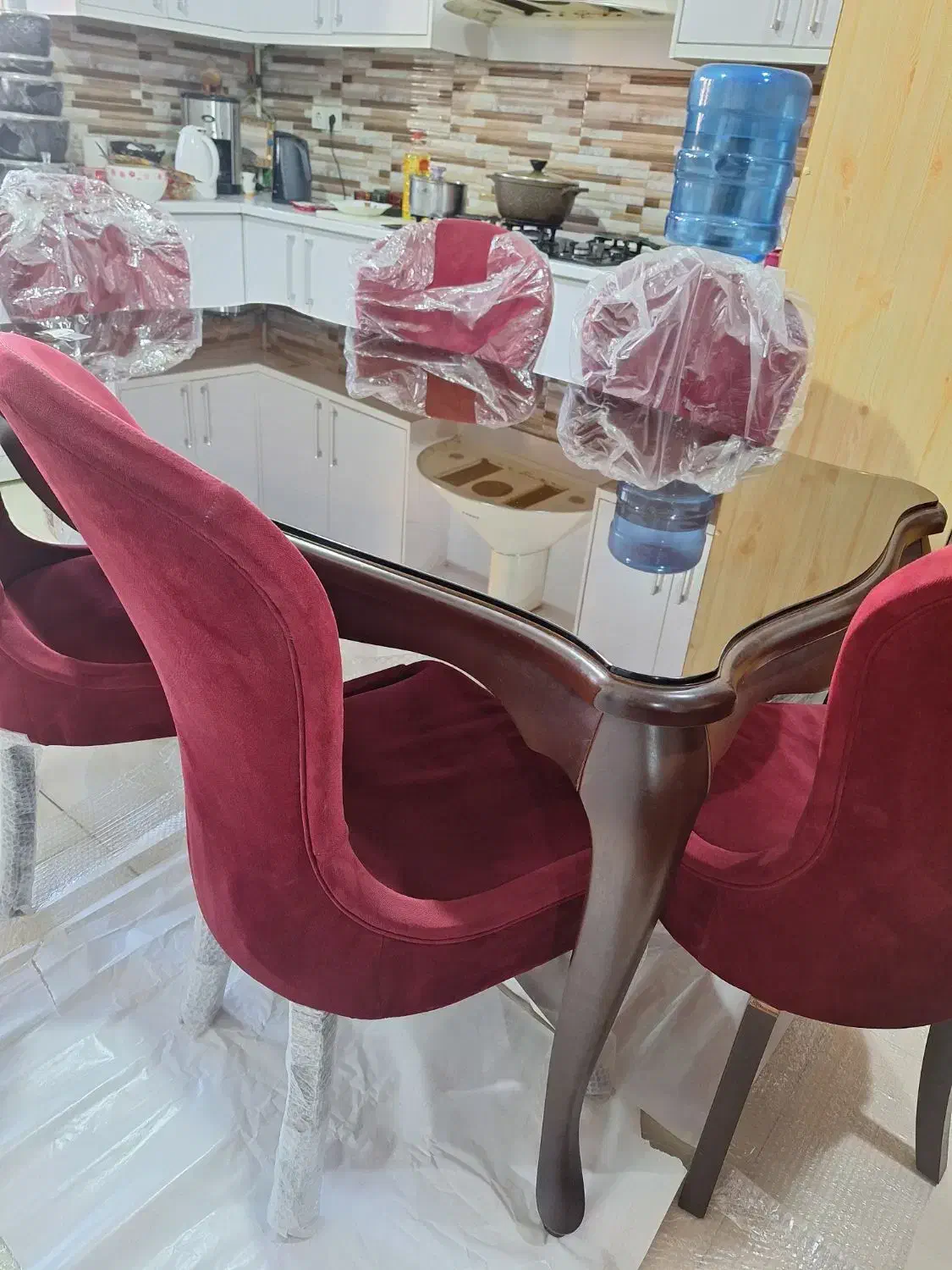 میز ناهار خوری|میز و صندلی غذاخوری|اهواز, سپیدار|دیوار