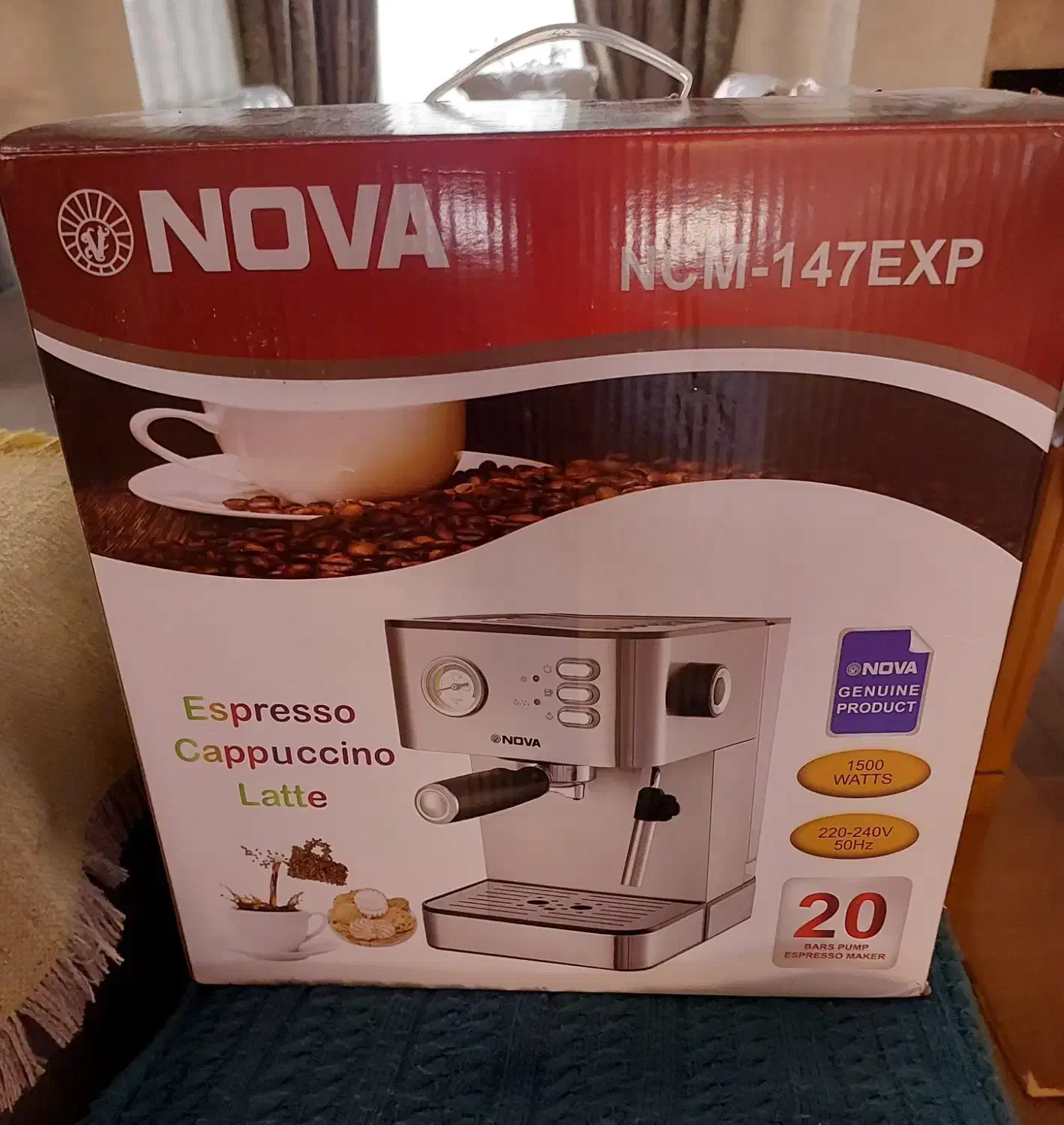 اسپرسو ساز خانگی 1.5 لیتری نوا مدل NCM- 147EXPS|سماور، چایساز، قهوهساز|رشت, بلوار گیلان|دیوار