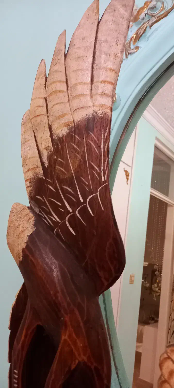 مجسمه۳تکه چوبی نوستالژی کار دست تایلندی|مجسمه، تندیس، ماکت|رشت, استقامت ۱|دیوار