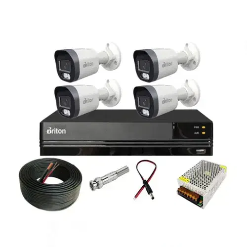 پکیج چهار دوربین برایتون با بدنه فلزی|دوربین مداربسته|کرج, گلشهر|دیوار