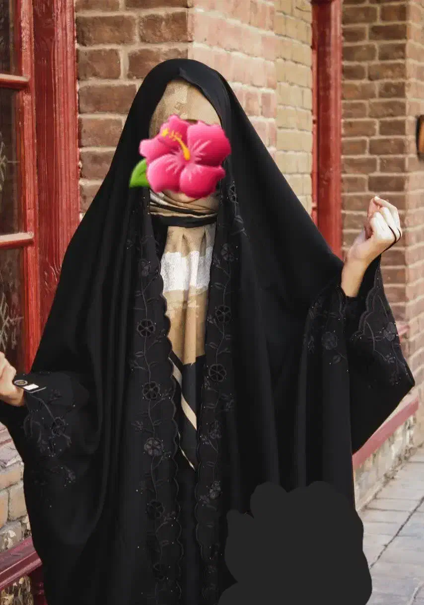 چادر جده فول گلدوزی جنس ، کرپ کن کن نو|لباس|مشهد, شیرودی|دیوار