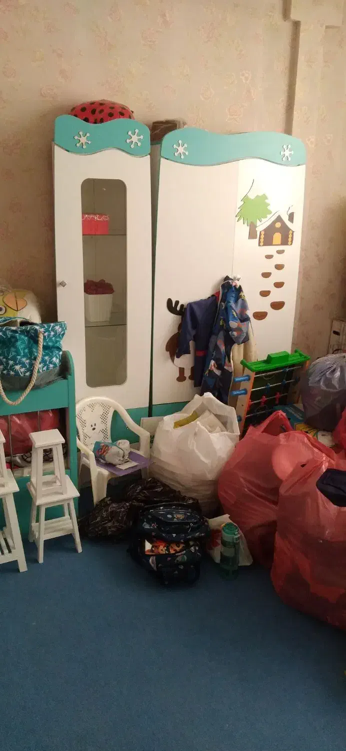 کمد وتخت خواب بچه|تخت و سرویس خواب|فردیس, داوری|دیوار