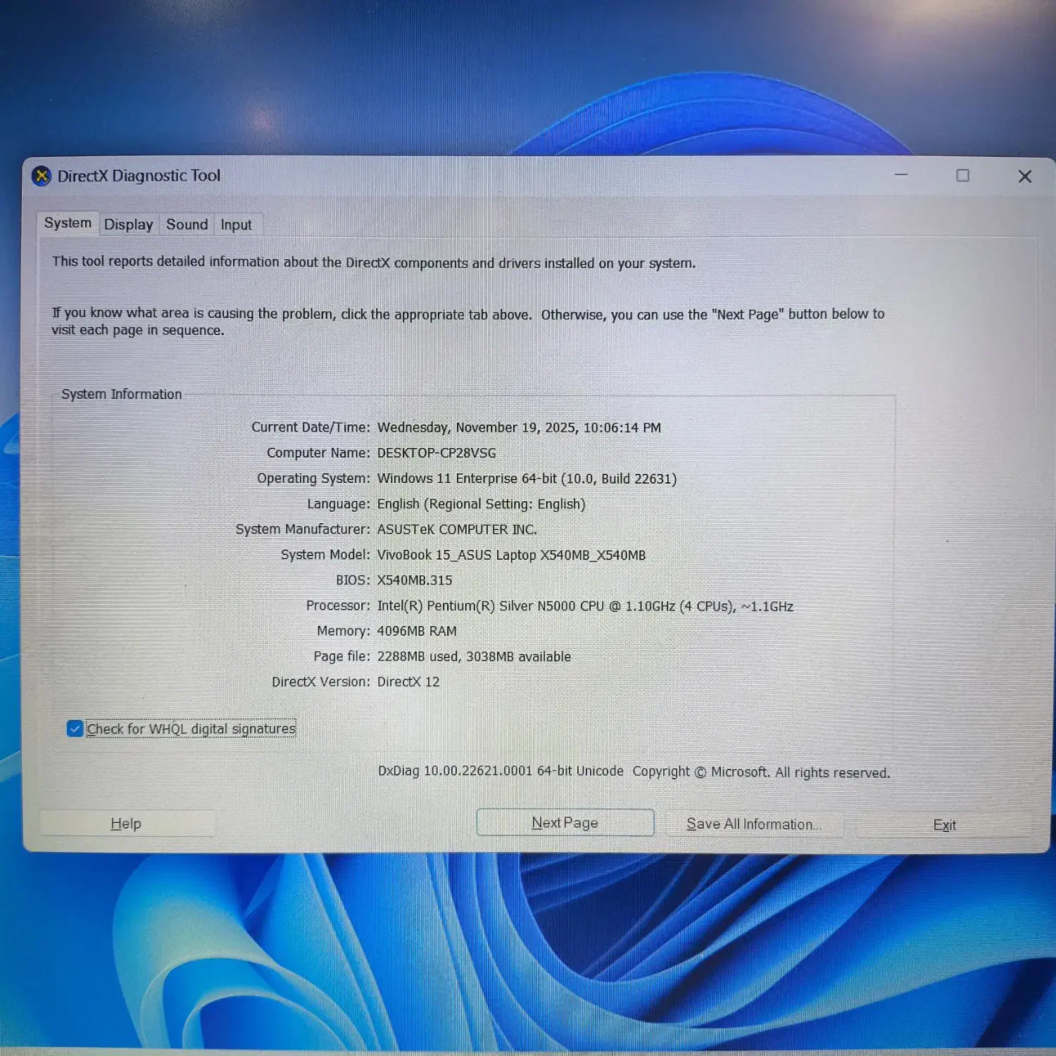 لپ تاپ ایسوس X540M|رایانه همراه|الوند, |دیوار
