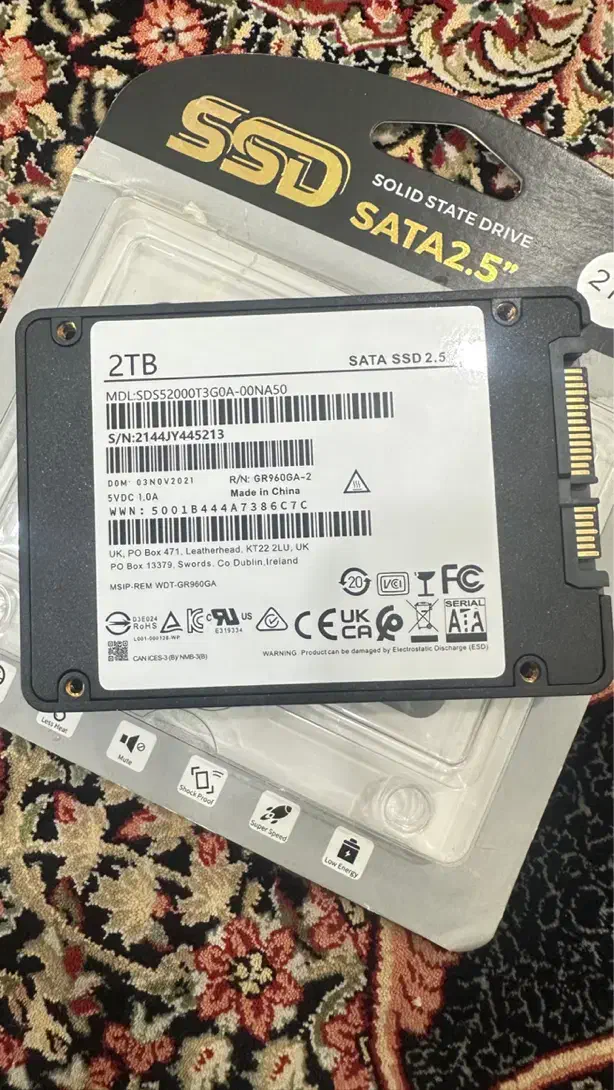 هارد SSD ۲ ترابایت نو sata 2.5 اینچ|قطعات و لوازم جانبی رایانه|پیرانشهر, |دیوار