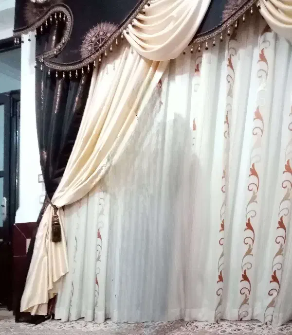 پرده سلطنتی منزل|پرده، رانر، رومیزی|شیراز, شهرک فرزانگان|دیوار