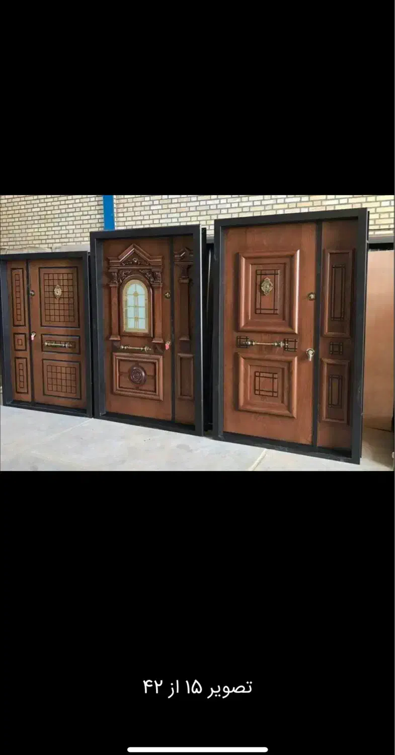 درب لابی روکش رنگ بتن شیشه و رویه فلز|مصالح و تجهیزات ساختمان|تهران, ازگل|دیوار