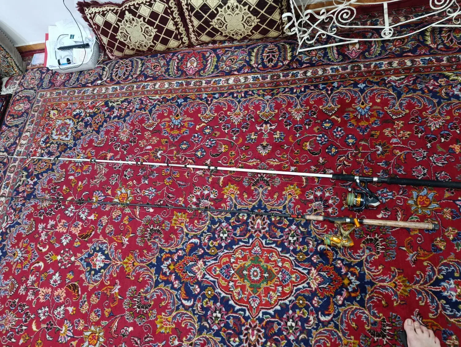 دو عدد لنسر با تجهیزات|ماهیگیری|باسمنج, |دیوار