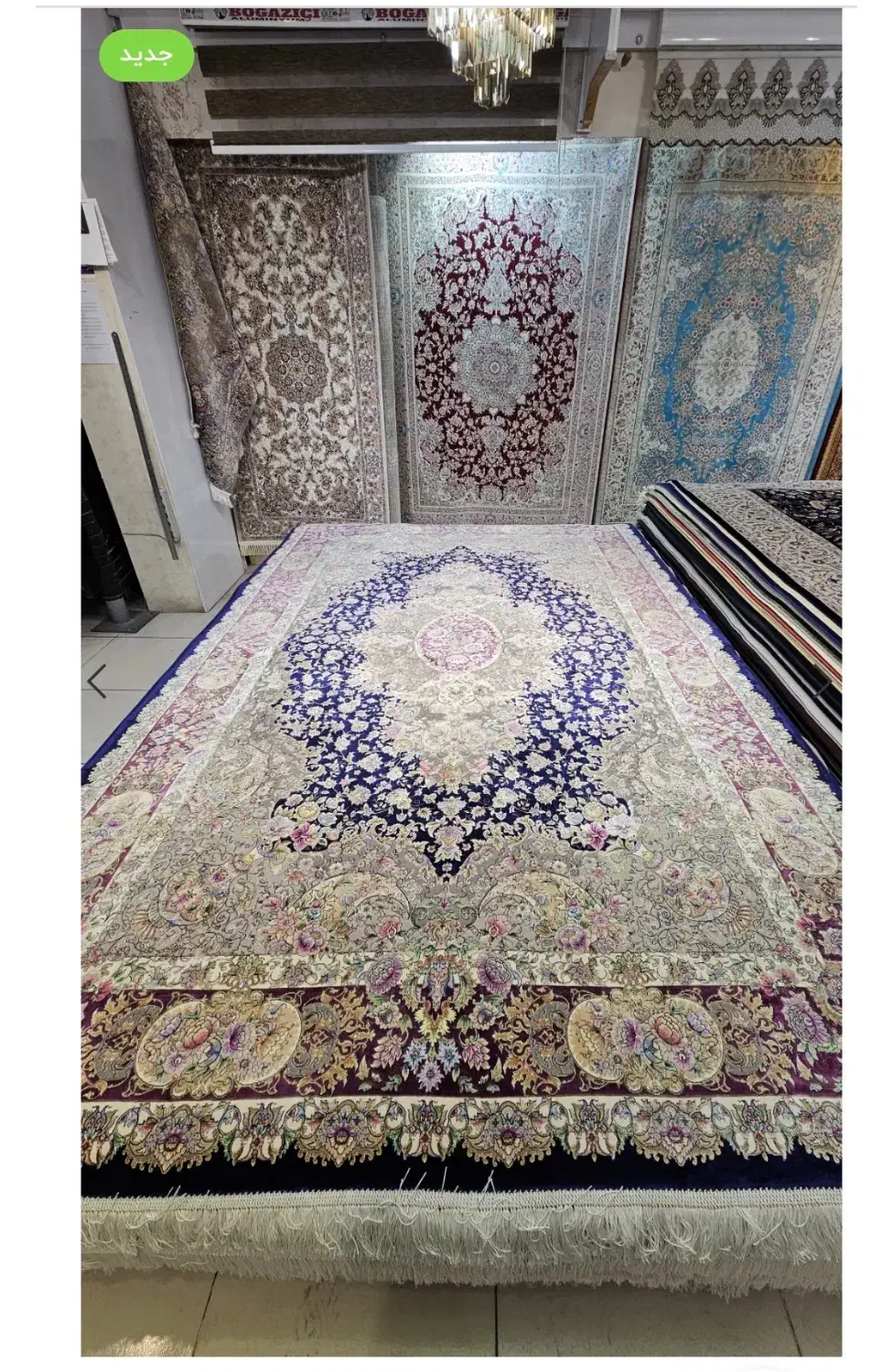 فرش ماشینی ۹ متری سالاری سرمه ای|فرش|تهران, تجریش|دیوار