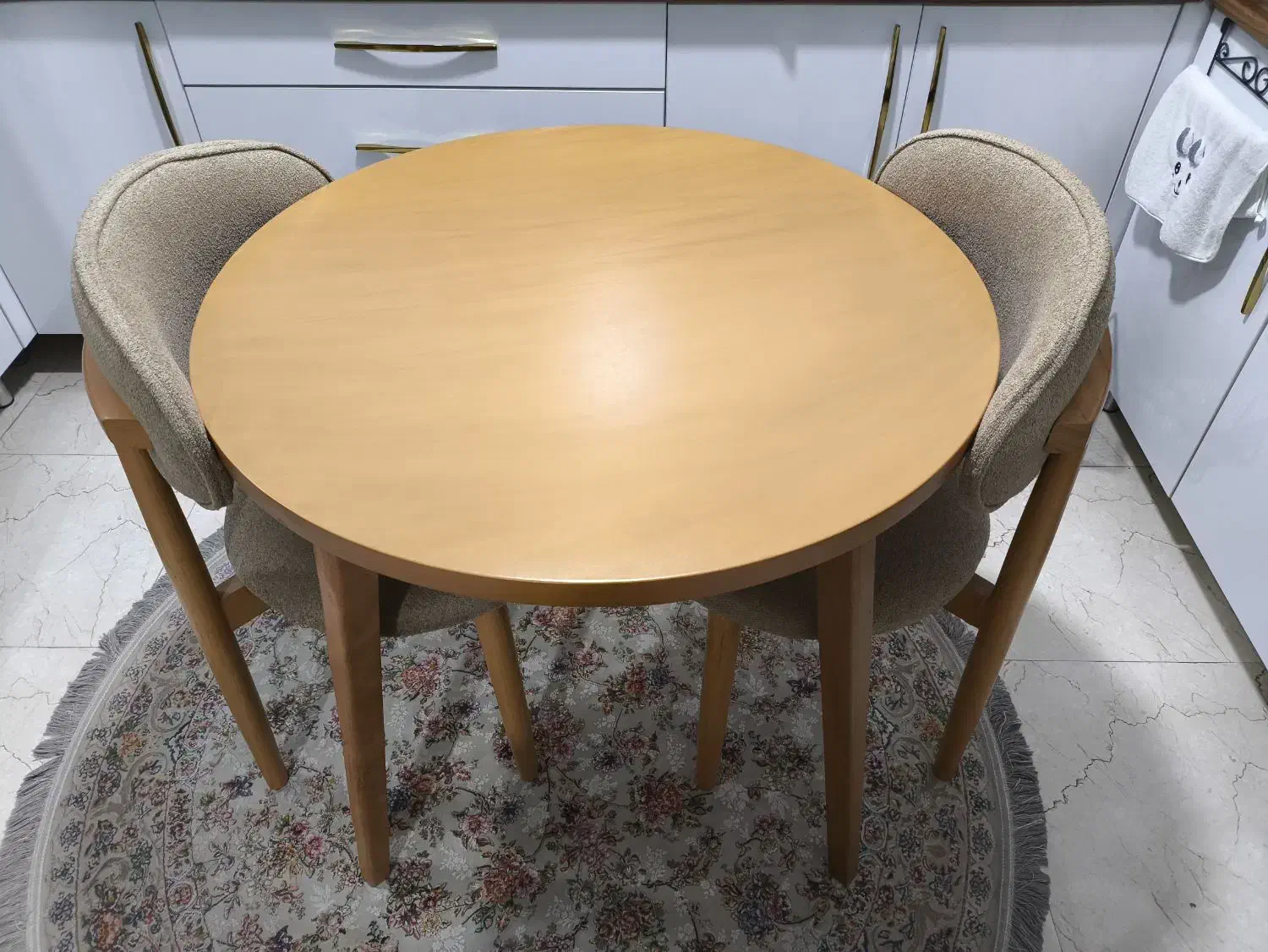 فروش میز ناهار خوری دونفره چوبی|میز و صندلی غذاخوری|قدس, شهر‌قدس|دیوار