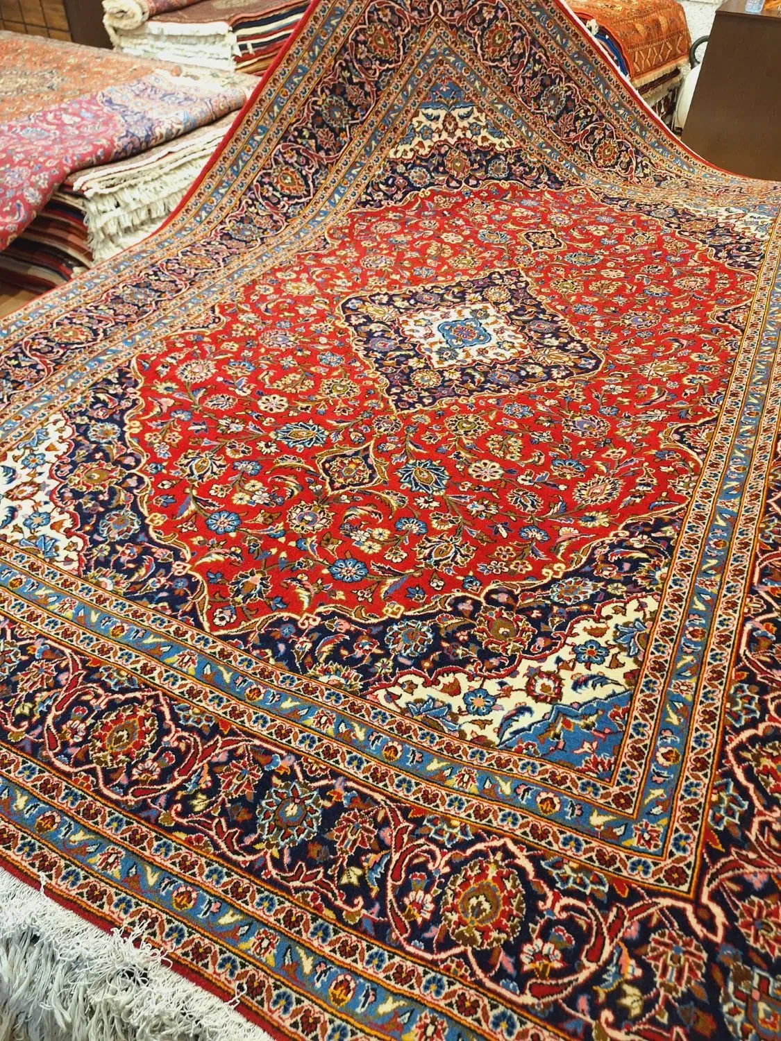 جفت ۹متری دستباف کاشان ریزنقش|فرش|تهران, اکباتان|دیوار