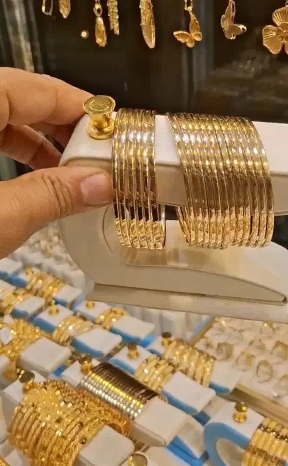 النگو زنانه مدل آینه ای طلا فروشی فرهاد|جواهرات|کارون, |دیوار