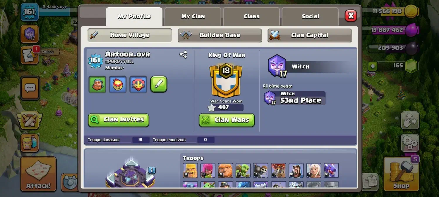 اکانت کلش لول 161|کنسول، بازی ویدئویی و آنلاین|گرگان, |دیوار