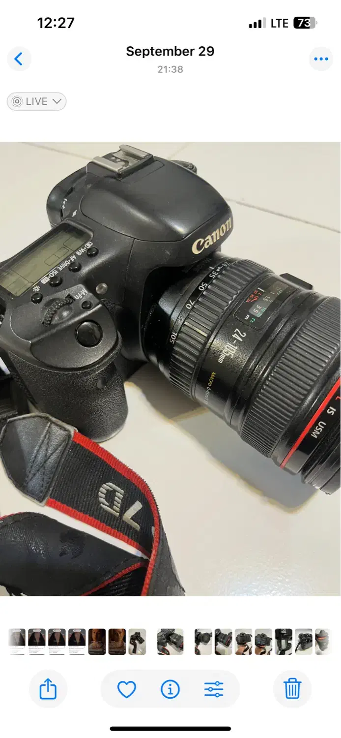 دوربین canon 7D. به همراه لنز 24-105|دوربین عکاسی و فیلم‌برداری|تهران, مجیدیه|دیوار