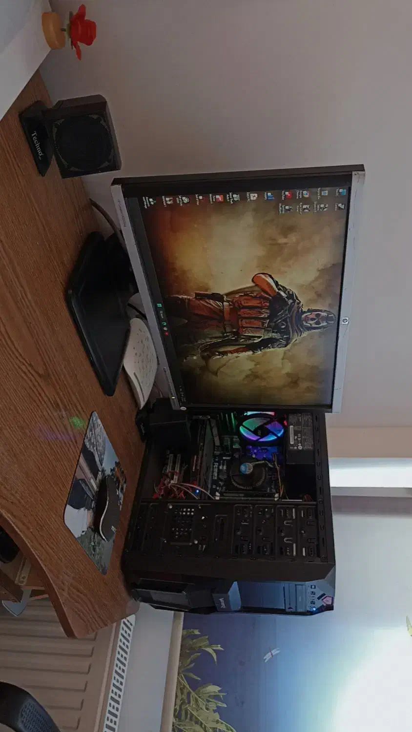 کیس گیمینگ قدرتمند با مانیتور و تمام لوازم|رایانه رومیزی|اردبیل, |دیوار