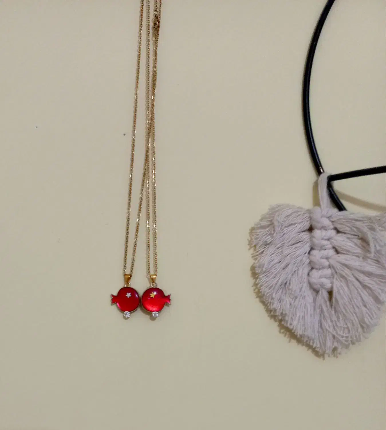 گردن بند استیل اناری دورو|بدلیجات|بندر ماهشهر, |دیوار