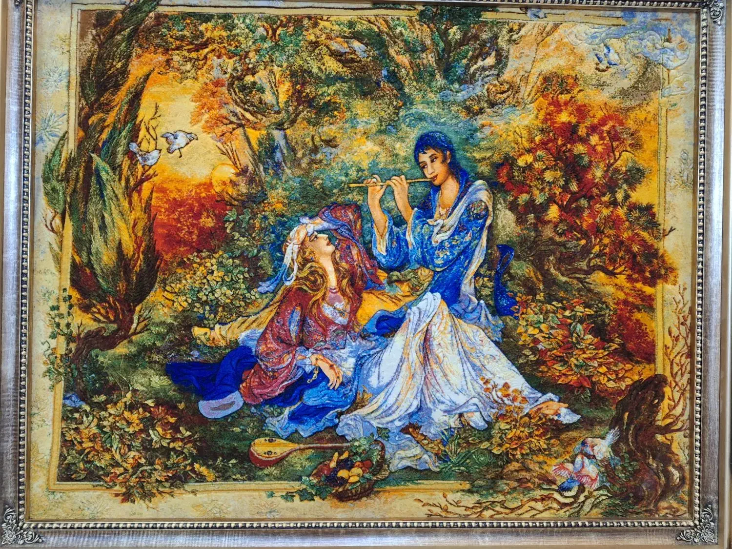 تابلو فرش دستبافت ابریشمی|تابلو فرش|ارومیه, |دیوار