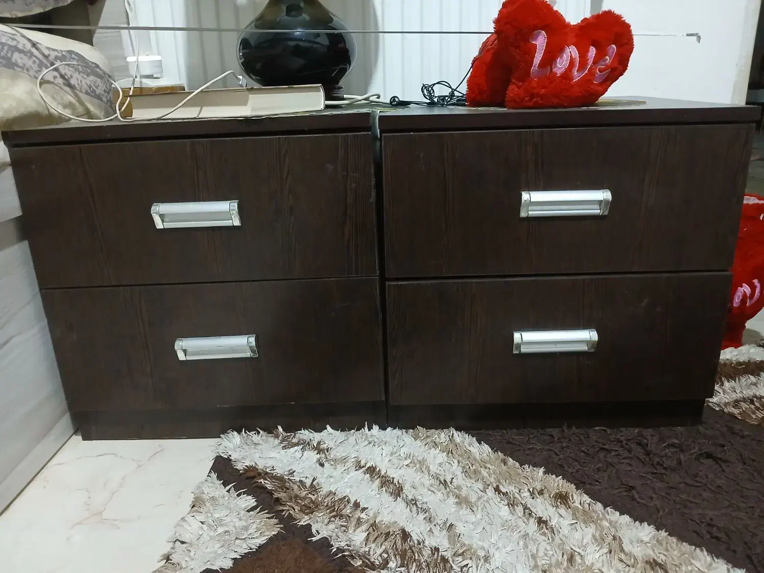 تخت خاب و دراور و پاتختی|تخت و سرویس خواب|کرج, محمود آباد|دیوار