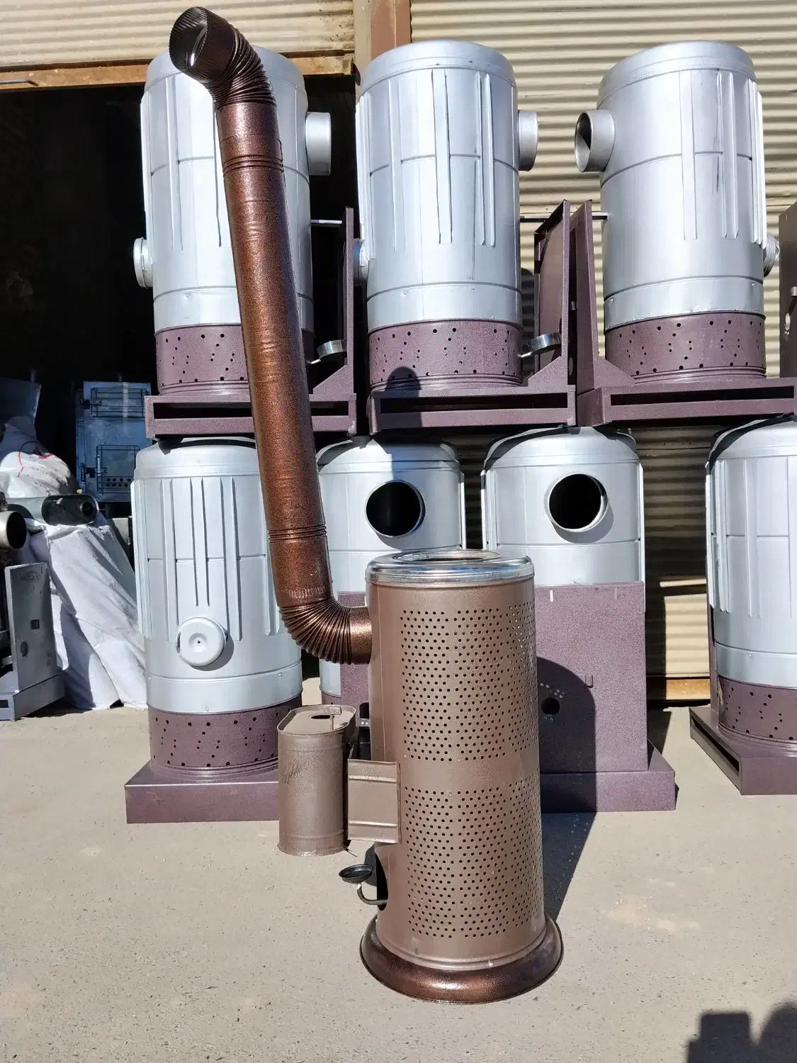 لوله رنگی بخاری هیزمی نفتی|بخاری، هیتر، شومینه|شهریار, شهرک بهاران (ویره)|دیوار