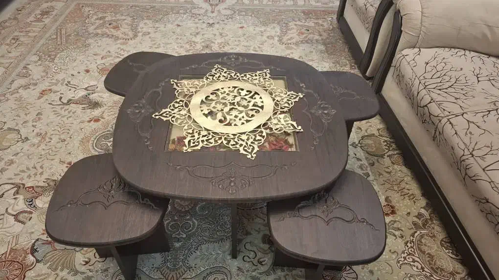 سه تیکه مبل و بوفه و میز ناهار خوری|مبلمان خانگی و میز عسلی|تهران, تهران‌نو|دیوار