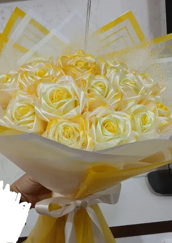 دسته گل روبانی|گل مصنوعی|آذرشهر, |دیوار