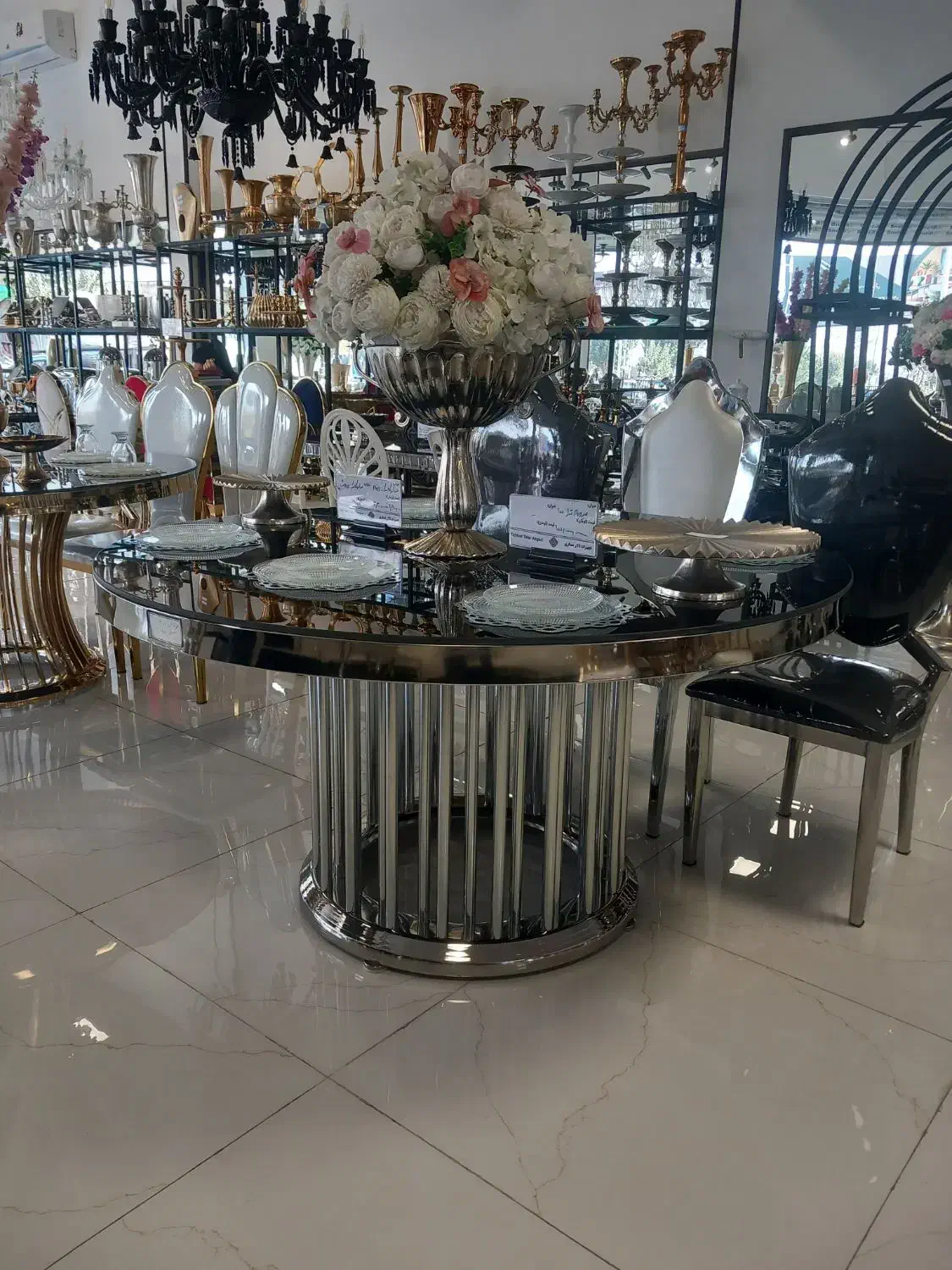 میز لوله ای سیلور تالاری هتل رستورانی/عسکری|عمده‌فروشی|ایجرود, |دیوار