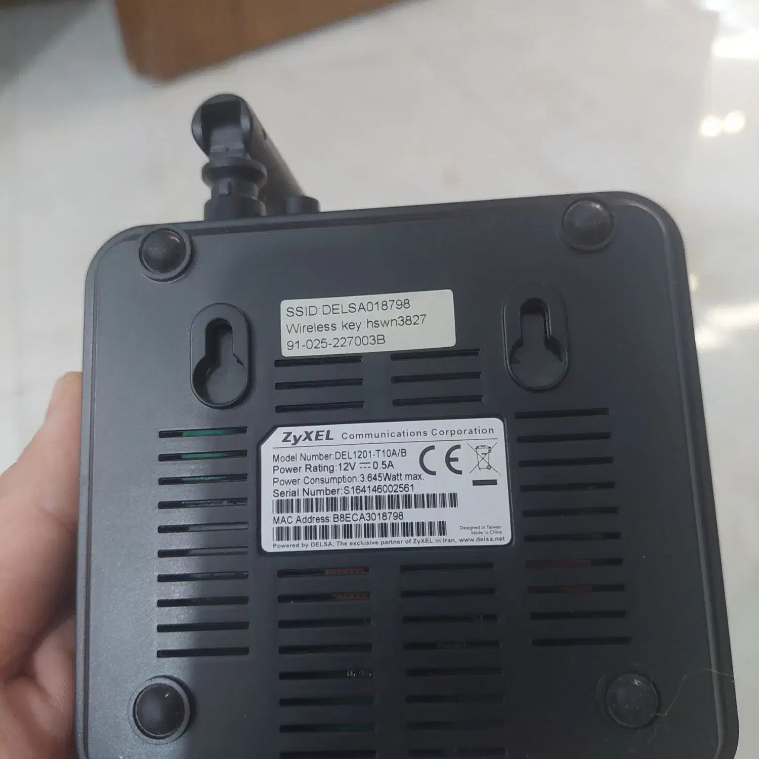 مودم  zyexel del1201-t10a/b|مودم و تجهیزات شبکه|اصفهان, پرتمان|دیوار