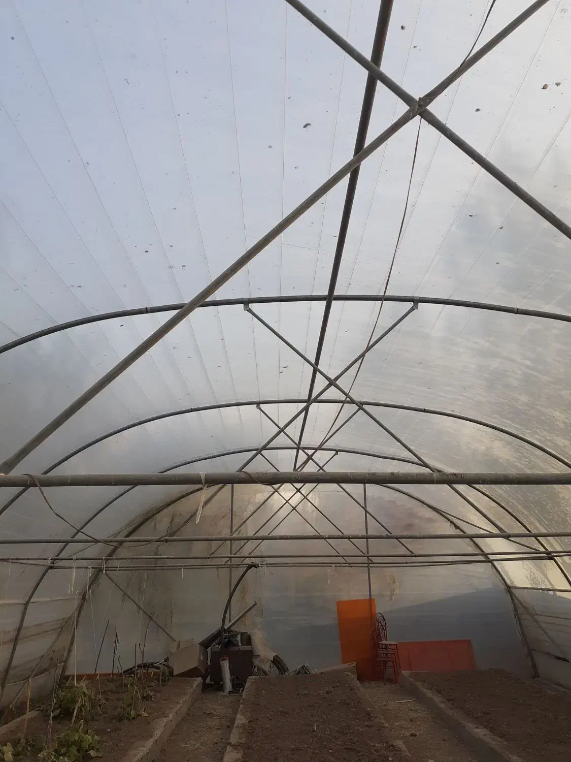 لوله کامل ۳۰۰متر گلخانه با پلاستیک سالم|مصالح و تجهیزات ساختمان|سرعین, |دیوار