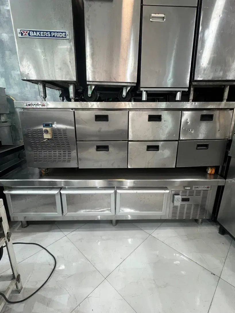 فروش لوازم فست فود یخچال میز کاری فریزر زیر گریل|کافیشاپ و رستوران|تهران, بهمن یار|دیوار