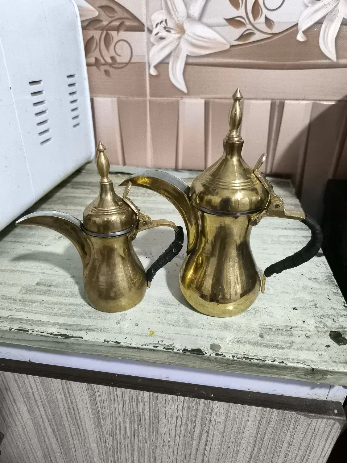 دو عدد دله قهوه عربی|قوری، کتری، قهوهساز دستی|شوش, |دیوار