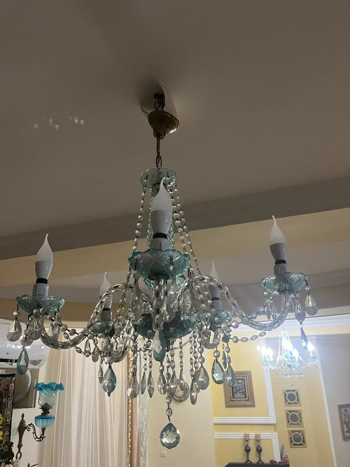 لوستر جفت دو تا|لوستر و چراغ آویز|گرگان, |دیوار