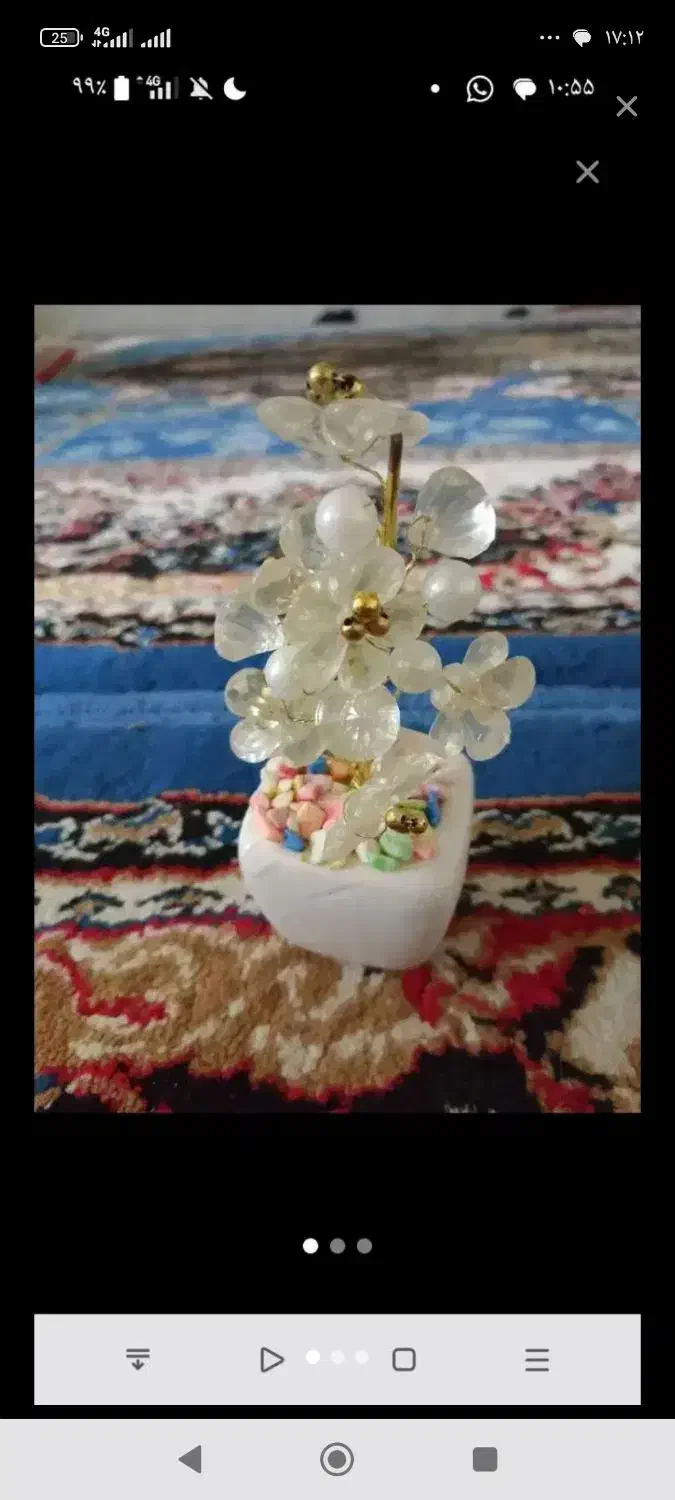 چهل گلدان باگل شیشه‌ای|گل مصنوعی|ایرانشهر, |دیوار