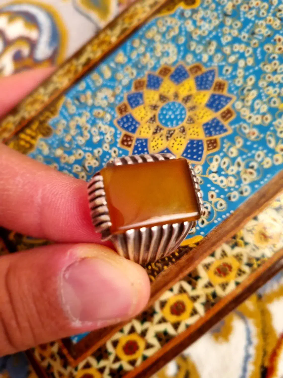 انگشتر نقره عقیق شرف شمس|جواهرات|نظرآباد, شهرک فرهنگیان|دیوار