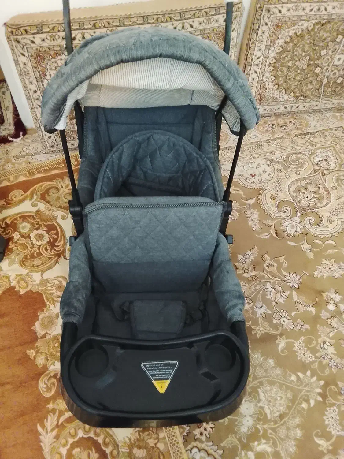 کالسکه دوقلو و میز غذا|کالسکه و لوازم جانبی|کرمانشاه, |دیوار