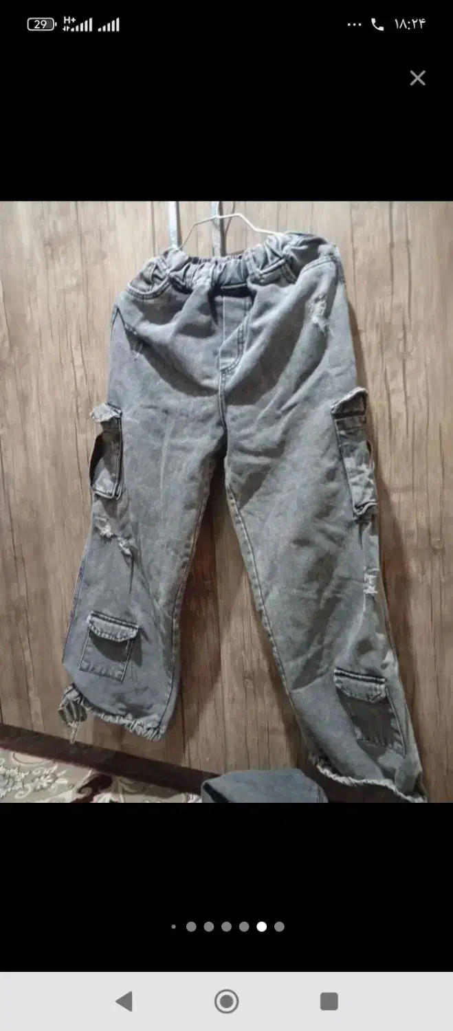 شلوار کارگو با کت کلا دو بار استفاده شده|لباس|عطاملک, |دیوار