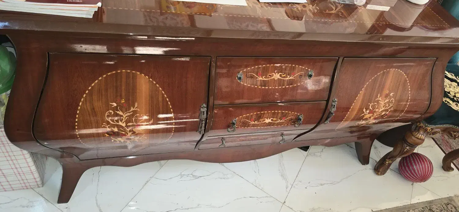 کنسول و آینه و میز تلویزیون معرق|بوفه، ویترین، کنسول|ری, ولی آباد|دیوار